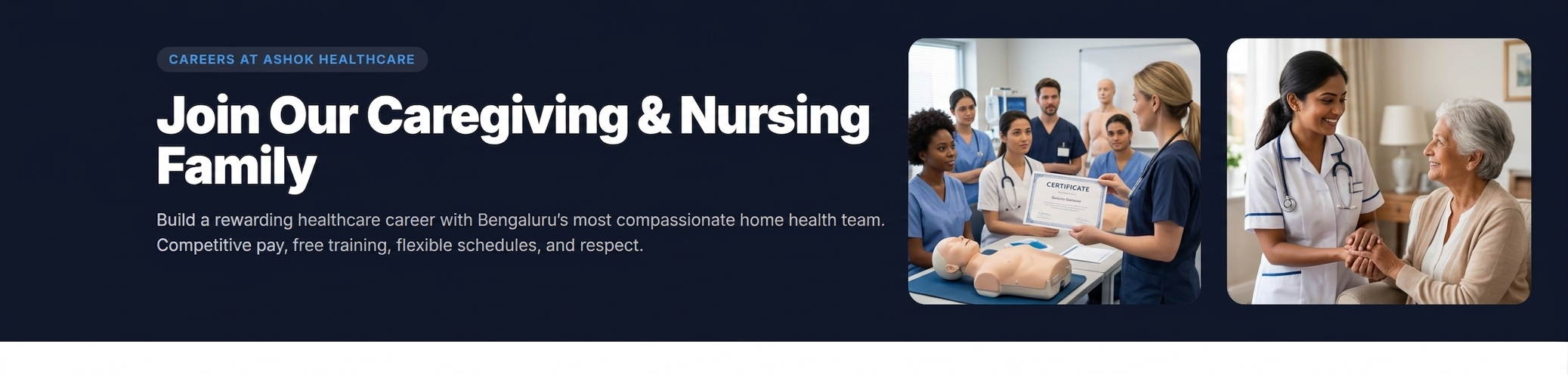 Join Our Caregiving & Nursing Family - Careers at Ashok Healthcare